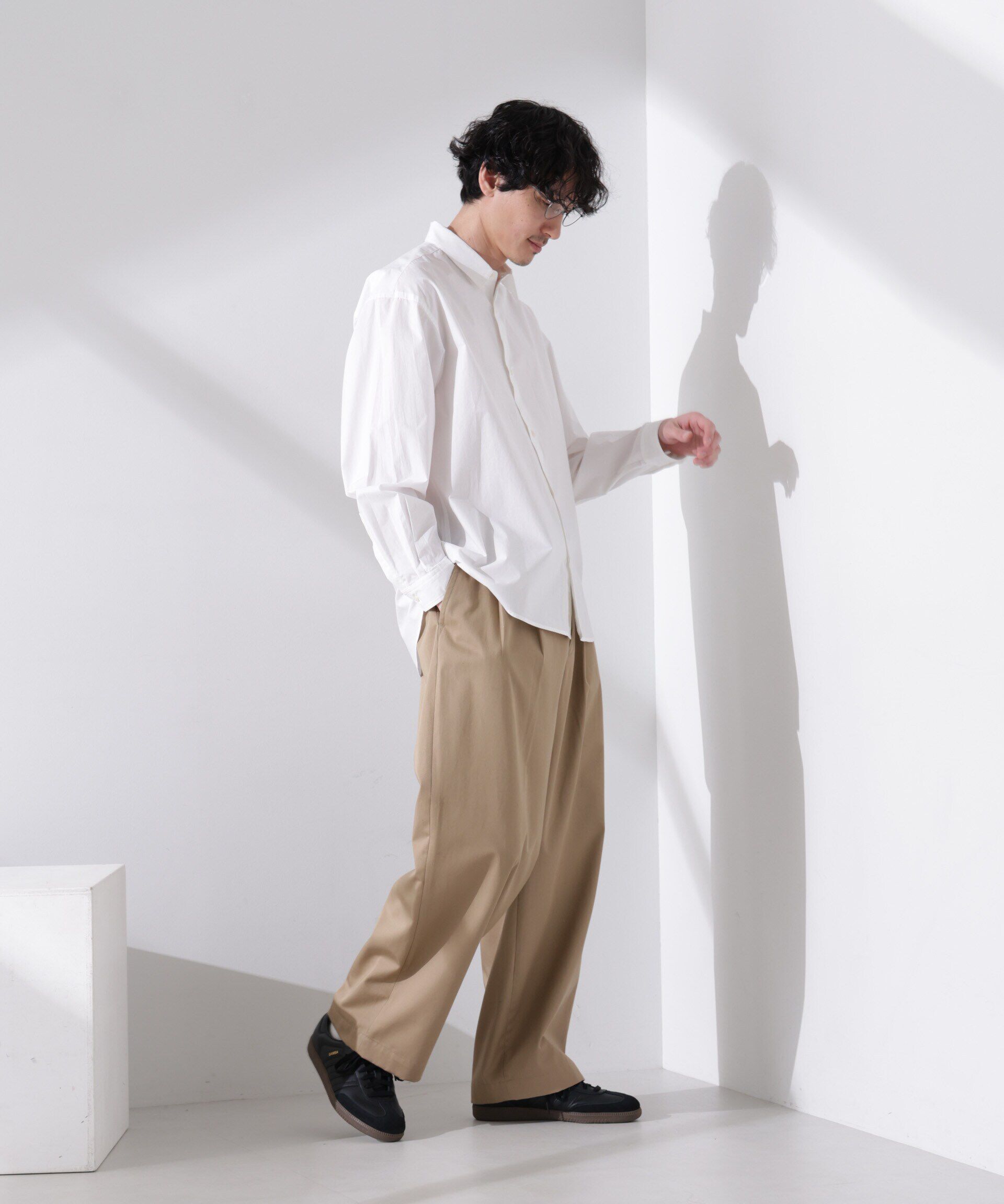 nano･universe「「大人のワイドシャツ」レギュラーカラー 長袖」|シャツ・ブラウス|