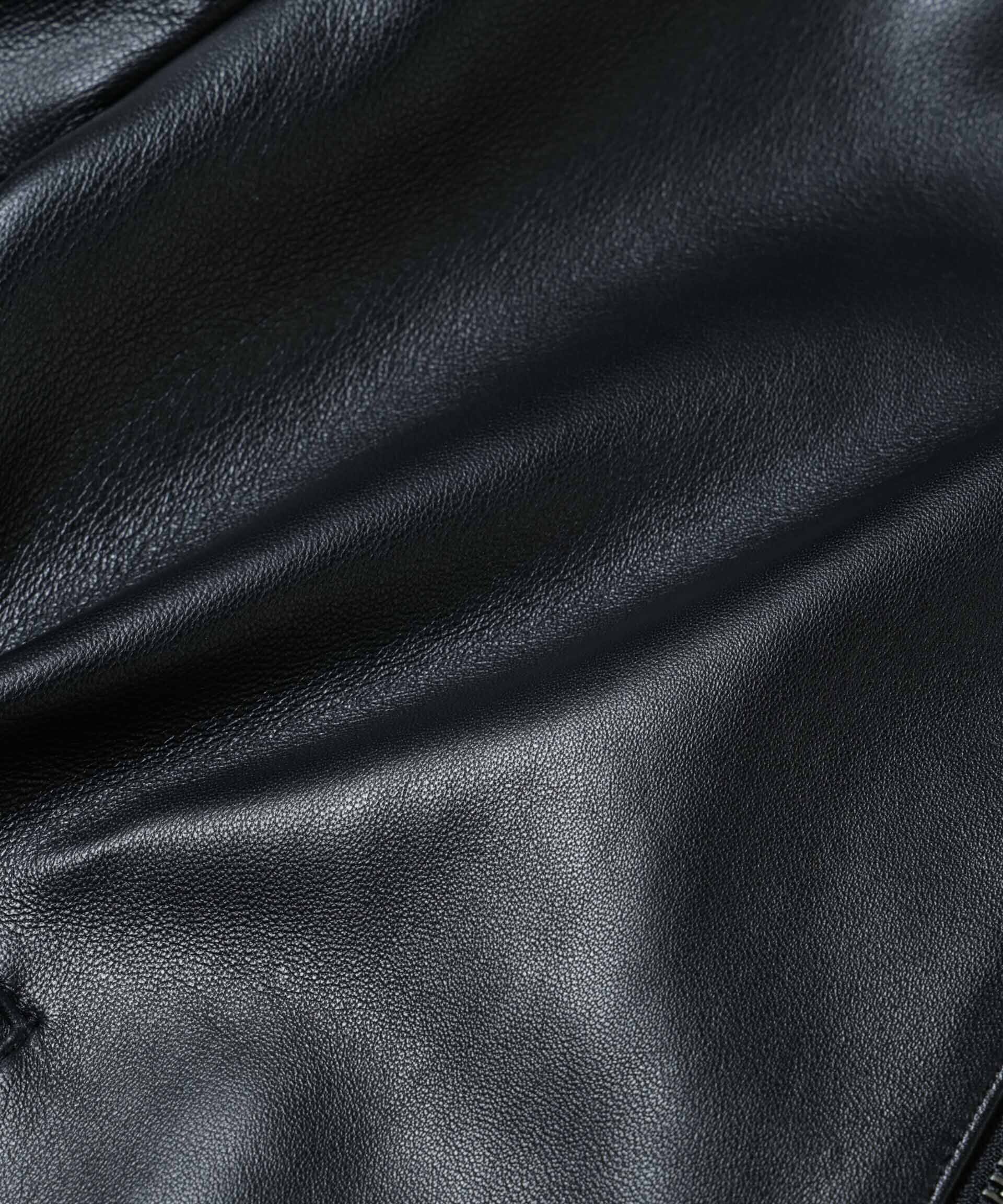 nano･universe「バンドカラーレザーシングルライダースジャケット」|ライダースジャケット|