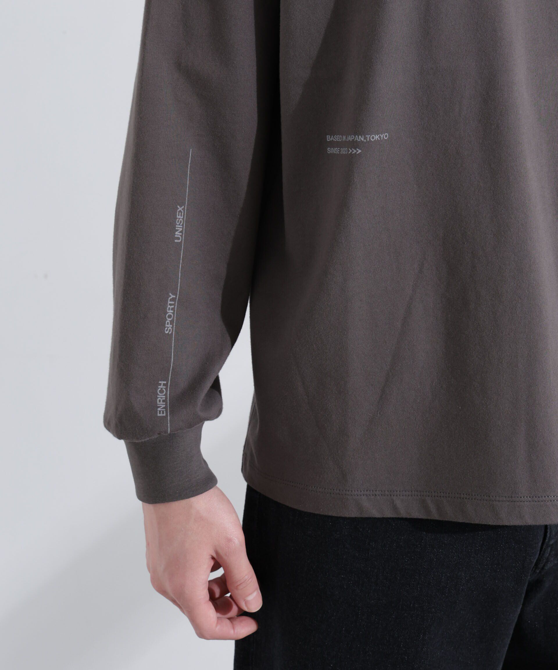 nano･universe「｢NJ/CLUB｣ ロゴプリントロングスリーブTシャツ」|Tシャツ・カットソー|