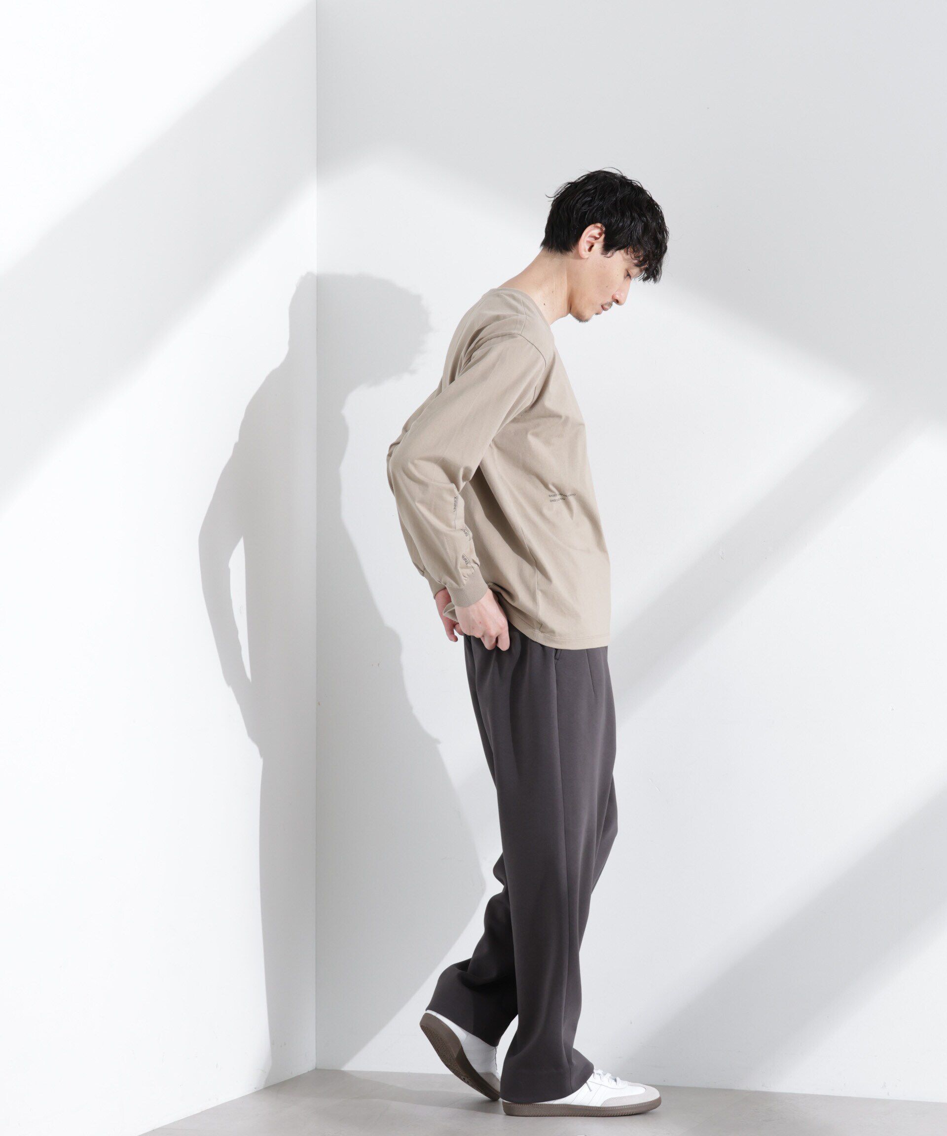 nano･universe「｢NJ/CLUB｣ ロゴプリントロングスリーブTシャツ」|Tシャツ・カットソー|