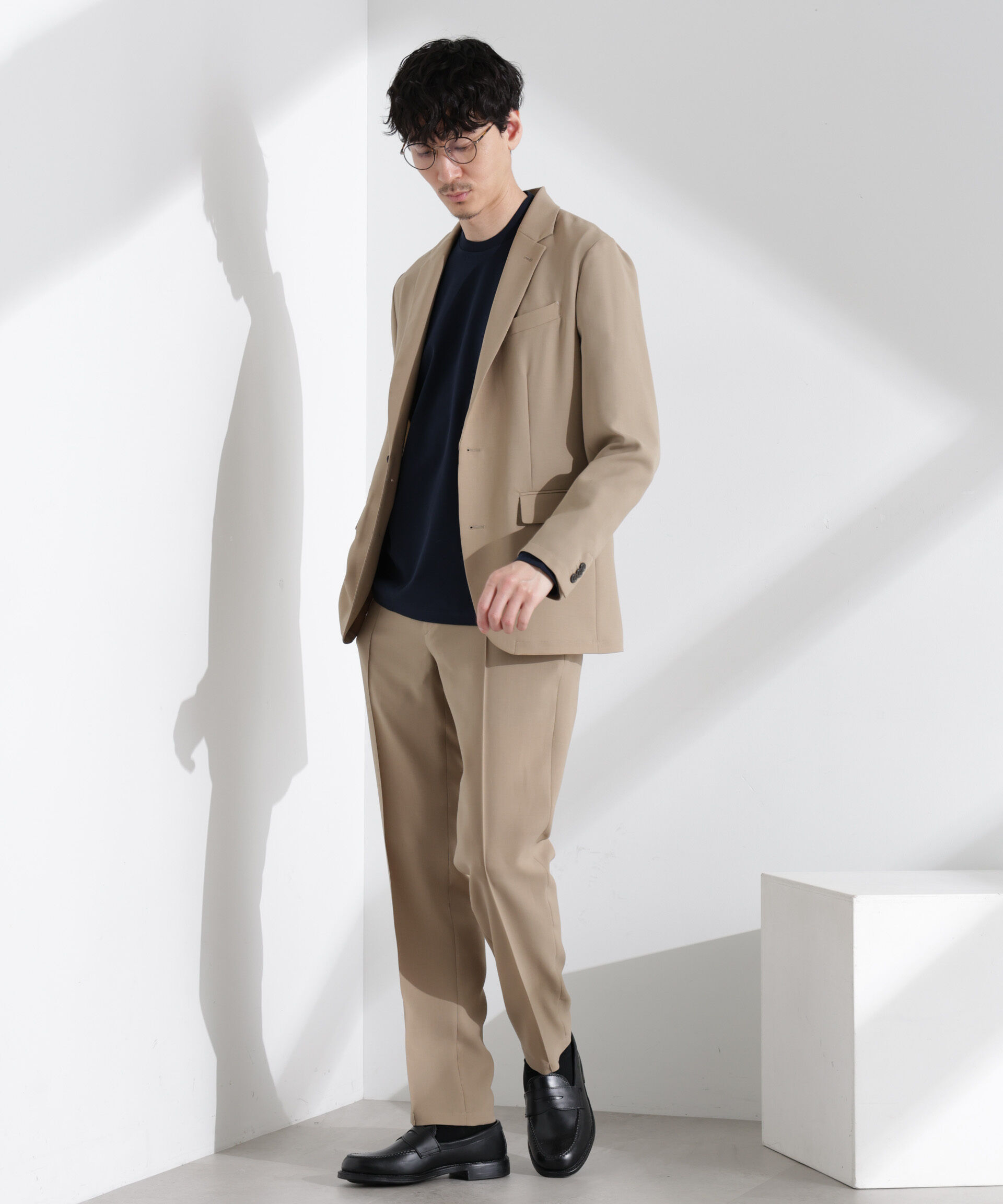 nano･universe「「N TROUSERS PREMIUM」強撚ピケストレッチパンツ(セットアップ可)」|スーツ|