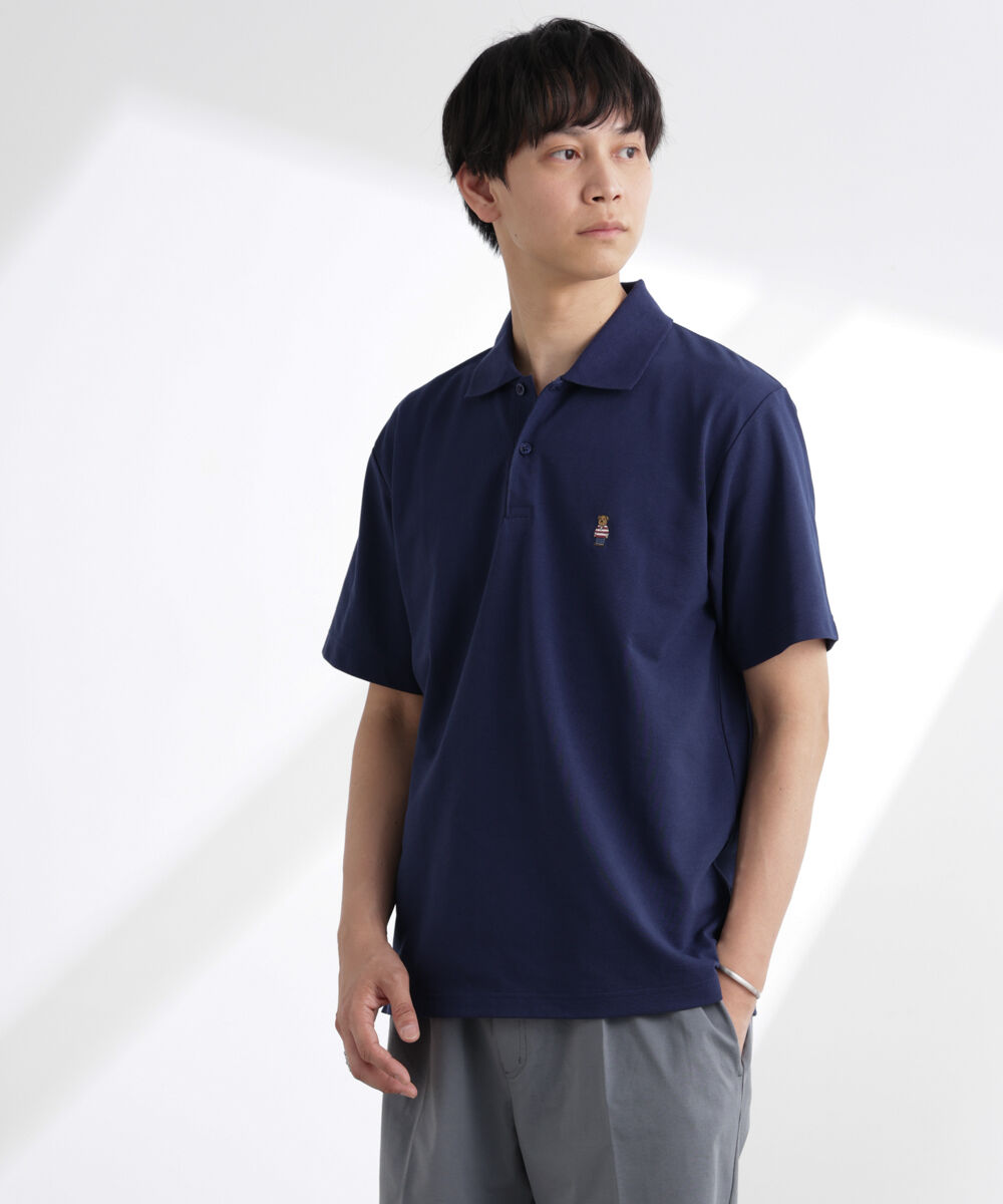 nano･universe「ナノベア鹿の子ポロシャツ 半袖」|Tシャツ・カットソー|