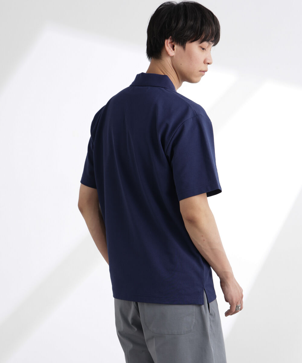 nano･universe「ナノベア鹿の子ポロシャツ 半袖」|Tシャツ・カットソー|