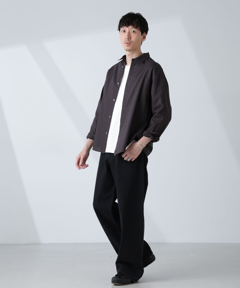 nano･universe「「BELGIUM LINEN FABRICS」リネンコットンレギュラーシャツ」|シャツ・ブラウス|