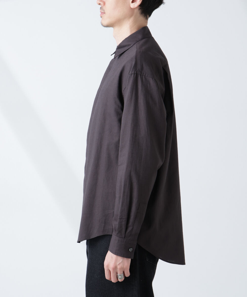 nano･universe「「BELGIUM LINEN FABRICS」リネンコットンレギュラーシャツ」|シャツ・ブラウス|