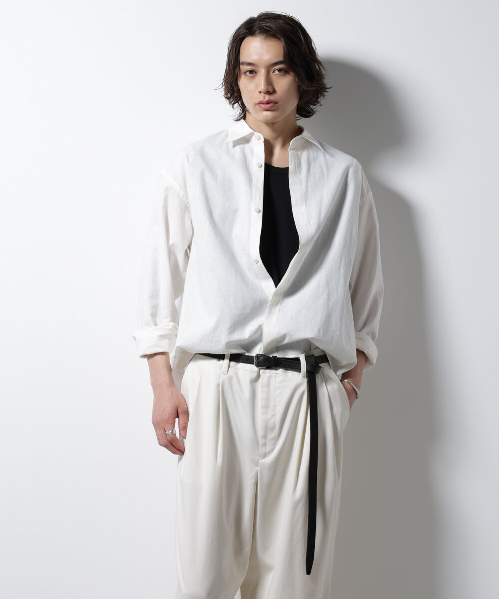 nano･universe「「BELGIUM LINEN FABRICS」リネンコットンレギュラーシャツ」|シャツ・ブラウス|