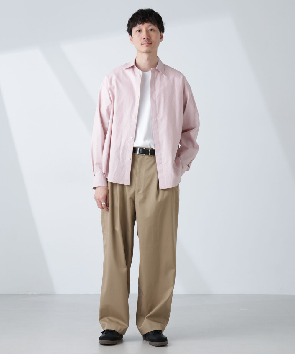 nano･universe「「BELGIUM LINEN FABRICS」リネンコットンレギュラーシャツ」|シャツ・ブラウス|