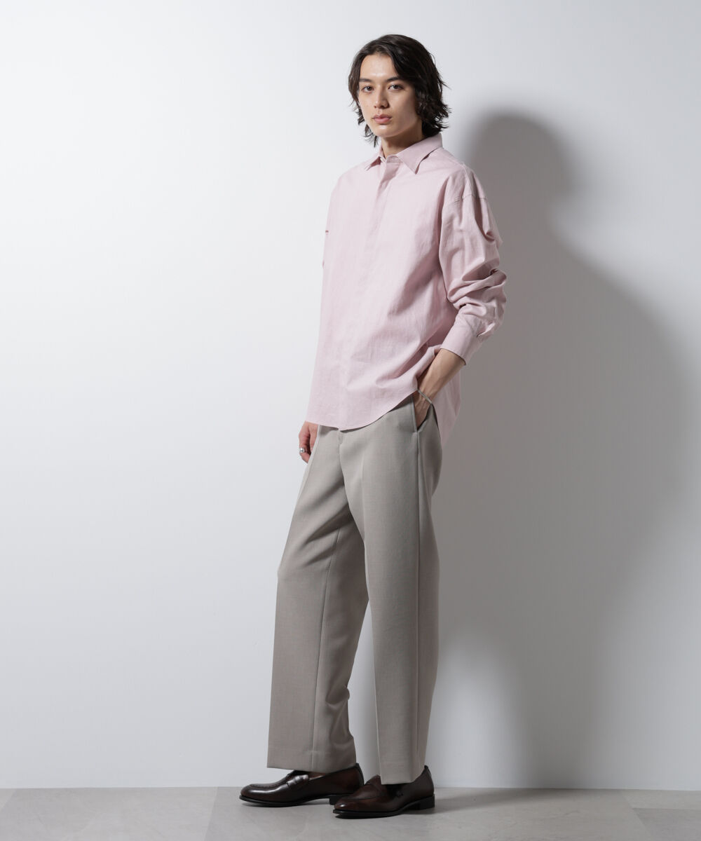 nano･universe「「BELGIUM LINEN FABRICS」リネンコットンレギュラーシャツ」|シャツ・ブラウス|