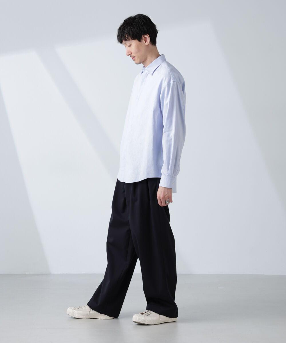 nano･universe「「BELGIUM LINEN FABRICS」リネンコットンレギュラーシャツ」|シャツ・ブラウス|