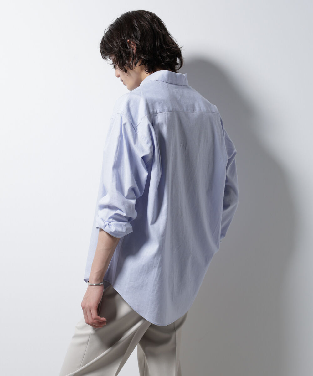 nano･universe「「BELGIUM LINEN FABRICS」リネンコットンレギュラーシャツ」|シャツ・ブラウス|