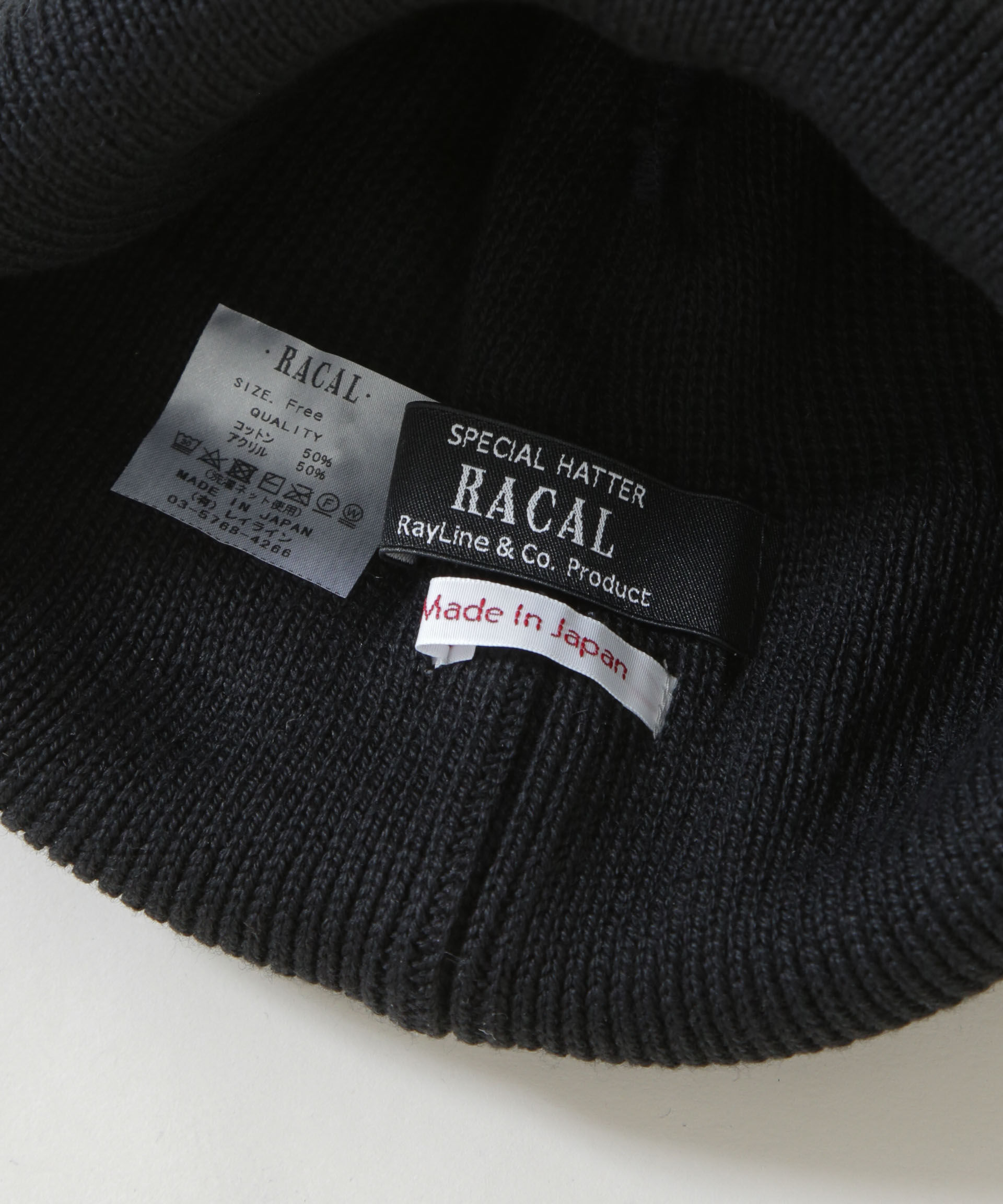  「RACAL/Roll Knit Cap」|ニット帽|