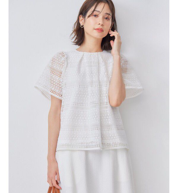 組曲「ボーダーレース ブラウス」|Tシャツ・カットソー|