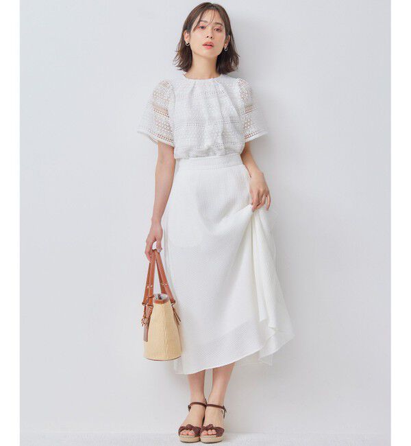 組曲「ボーダーレース ブラウス」|Tシャツ・カットソー|