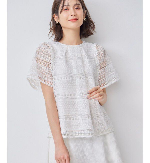 組曲「ボーダーレース ブラウス」|Tシャツ・カットソー|