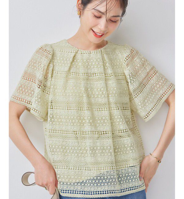 組曲「ボーダーレース ブラウス」|Tシャツ・カットソー|