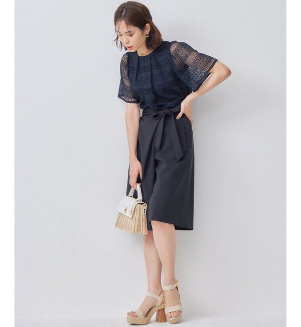 組曲「ボーダーレース ブラウス」|Tシャツ・カットソー|