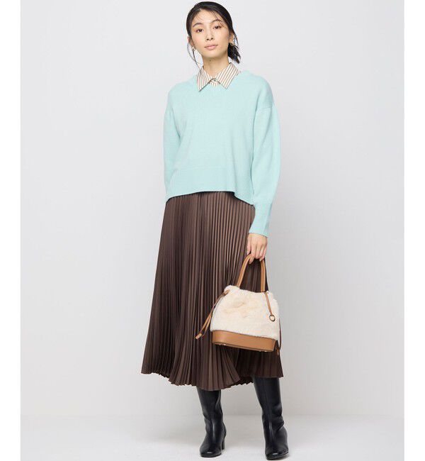 組曲「【ボウタイ付き】コンパクトシャーティング ストライプシャツ」|シャツ・ブラウス|