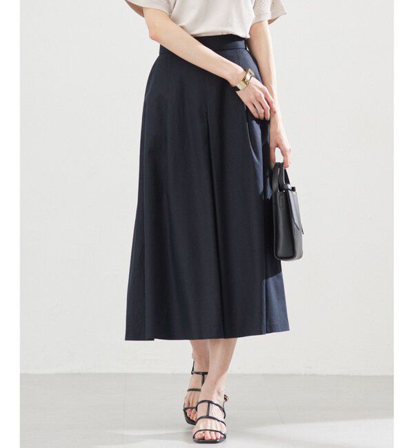 組曲「リネンレーヨン スカート」|スカート|ネイビー系