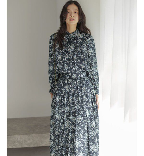 組曲「モザイクフラワープリント ブラウス」|シャツ・ブラウス|