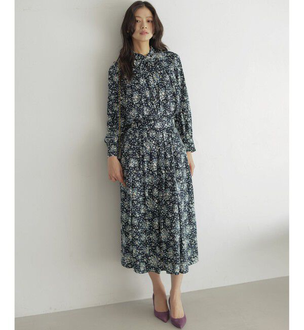 組曲「モザイクフラワープリント ブラウス」|シャツ・ブラウス|