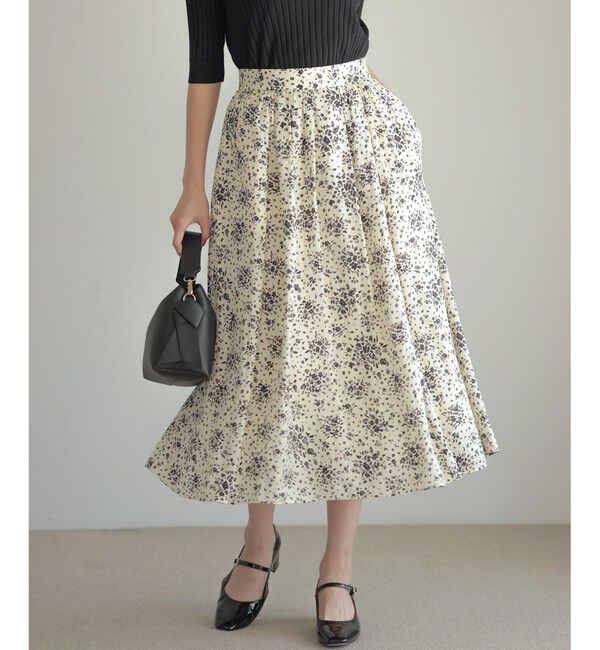 組曲「【先行予約】モザイクフラワープリント スカート」|スカート|