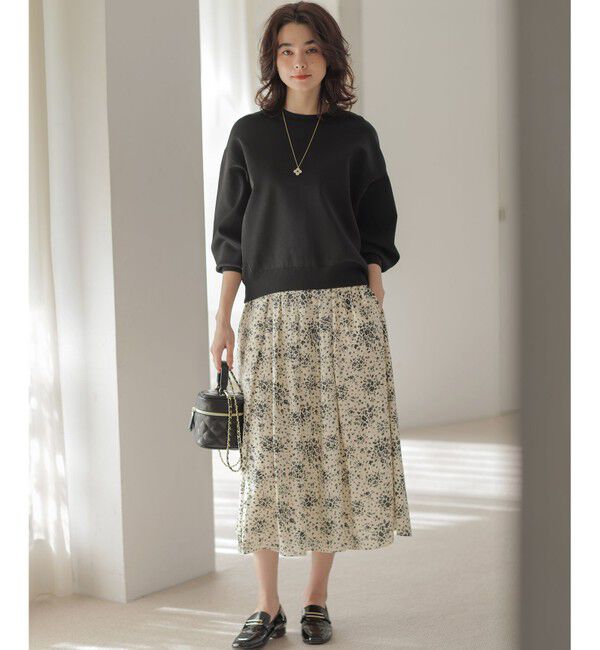 組曲「【先行予約】モザイクフラワープリント スカート」|スカート|