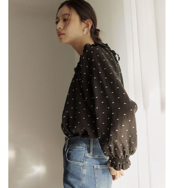 組曲「【Flower Collection】フラワードット ブラウス」|シャツ・ブラウス|