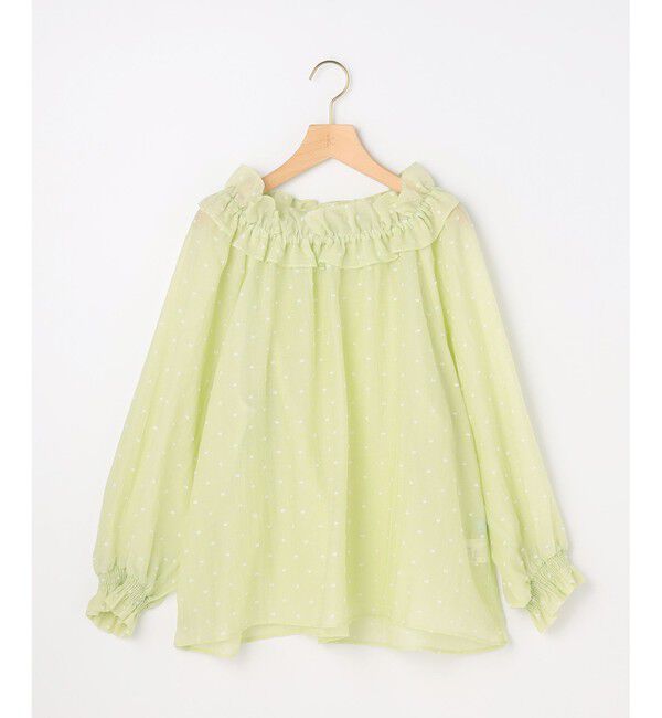 組曲「【Flower Collection】フラワードット ブラウス」|シャツ・ブラウス|ﾗｲﾑ&times;ｲｴﾛ