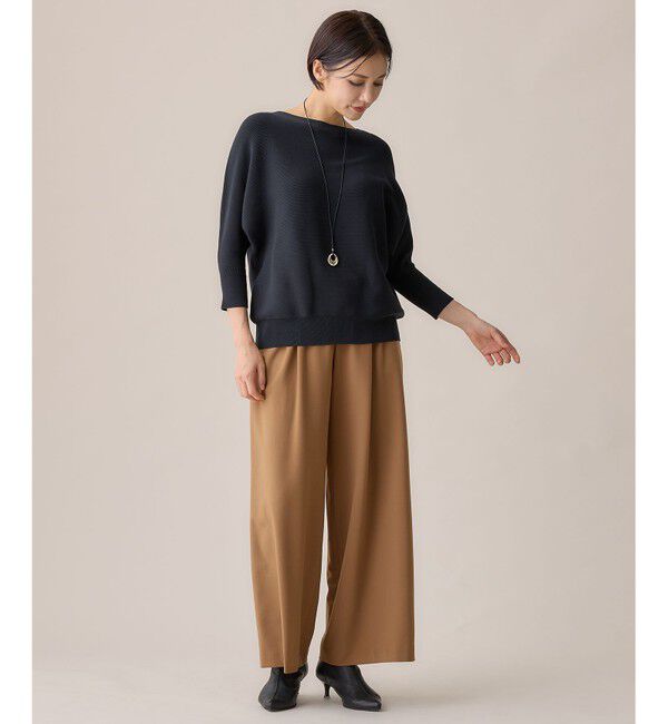 自由区「【洗える】ビエラストレッチワイド パンツ」|その他|