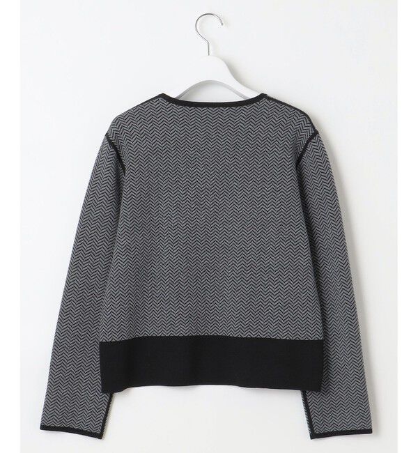 自由区「【WEB限定・マルチウェイ・洗える】ヘリンボーン柄リバーシブルニット セットアップ」|スーツ|