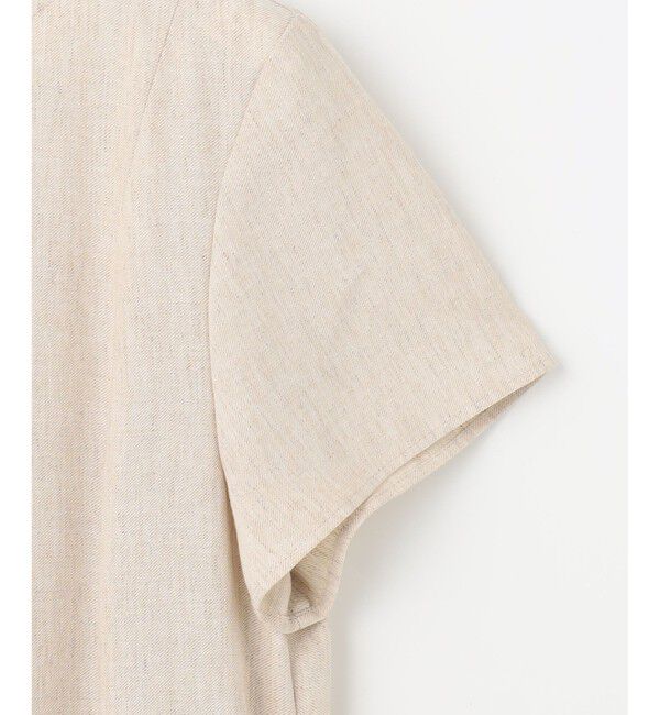 自由区「【カタログ掲載・接触冷感・UVカット・洗える】リネンミックスツィル ワンピース」|ワンピース|