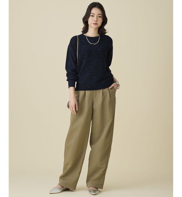 自由区「ブークレミックスツイード ニット」|ニット・セーター|