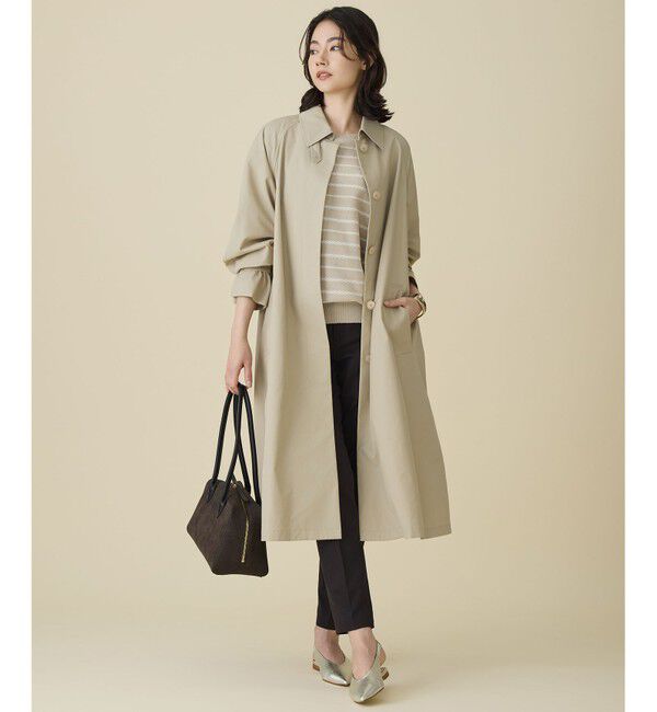 自由区「コットンポリミドルゲージボーダー ニット」|ニット・セーター|