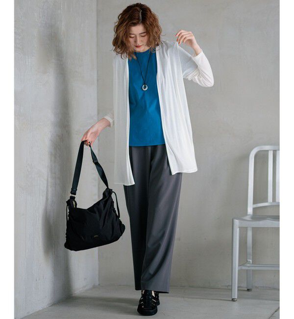 23区「【UVケア/接触冷感】マルチ機能 シアー ロング カーディガン」|カーディガン|