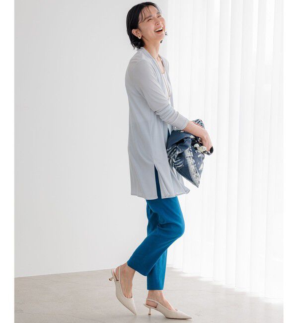 23区「【UVケア/接触冷感】マルチ機能 シアー ロング カーディガン」|カーディガン|