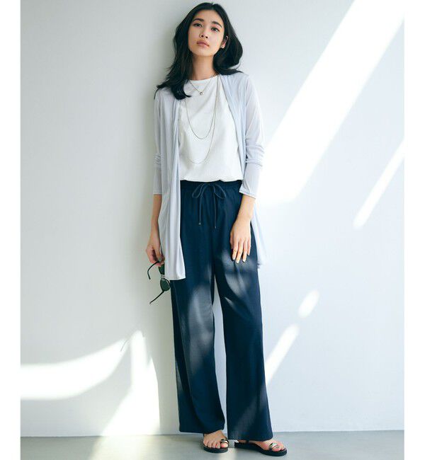 23区「【UVケア/接触冷感】マルチ機能 シアー ロング カーディガン」|カーディガン|