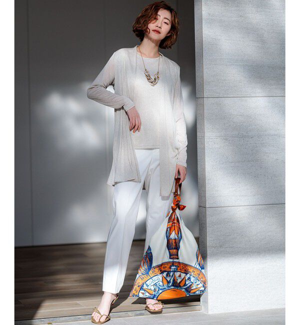 23区「【UVケア/接触冷感】マルチ機能 シアー ロング カーディガン」|カーディガン|