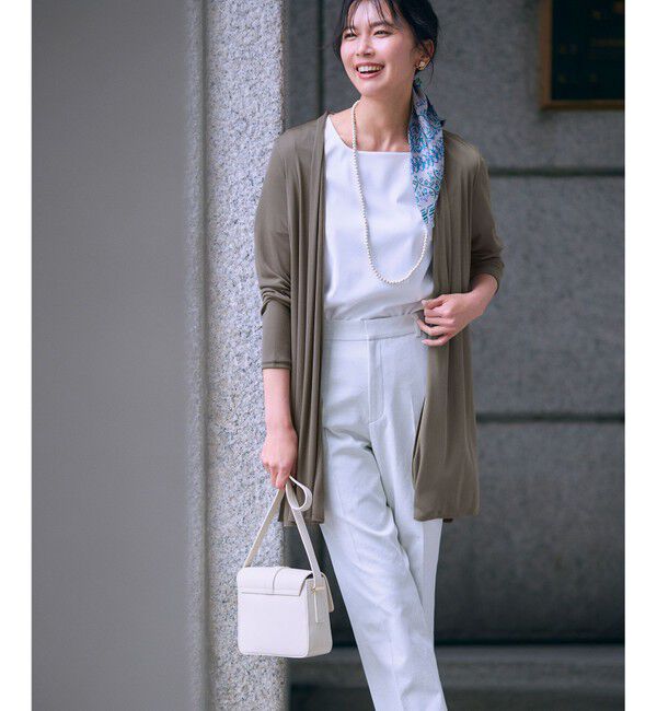 23区「【UVケア/接触冷感】マルチ機能 シアー ロング カーディガン」|カーディガン|