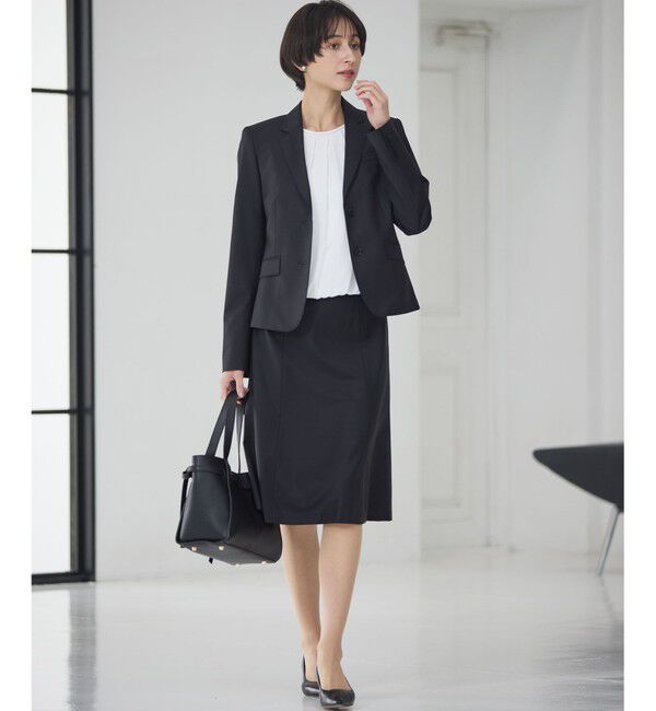 23区「【セットアップ着用】ファインネスウール フレア スカート」|スカート|