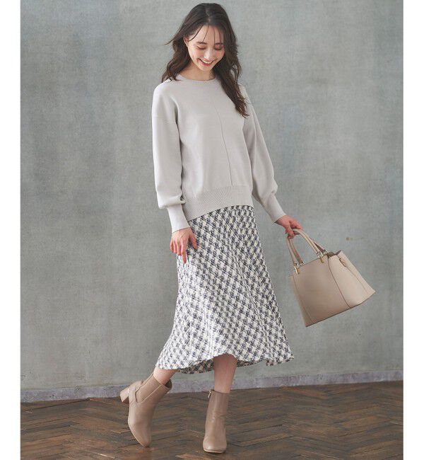 ANY SIS「【洗える】フロントライン ニット」|ニット・セーター|