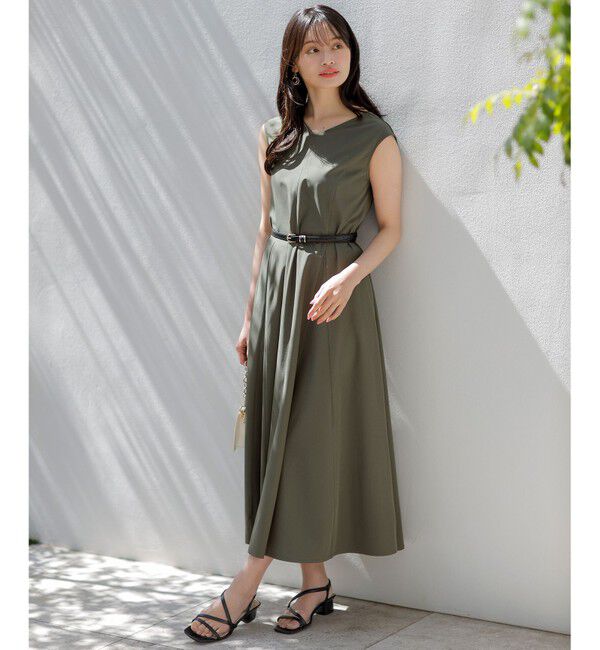 ANY SIS「【撥水・UVカット・洗える】ラッシュガードシリーズ ワンピース」|ワンピース|カーキ