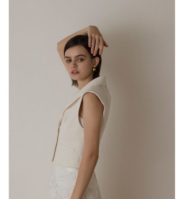 GRACE CONTINENTAL「トリアセジャージジレ」|ベスト・ジレ|