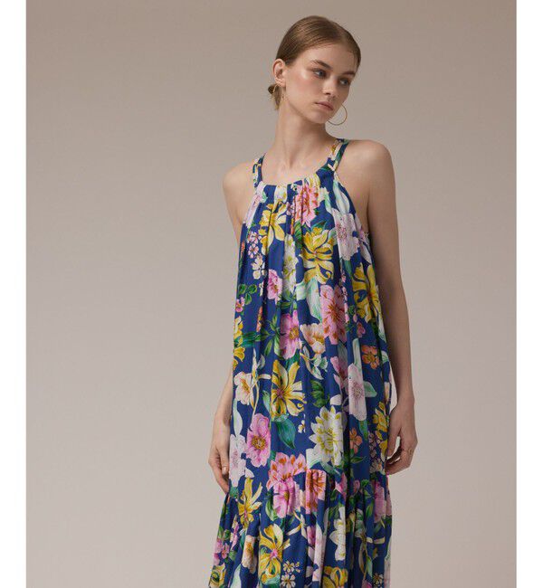 GRACE CONTINENTAL「フラワープリントキャミドレス」|ワンピース|
