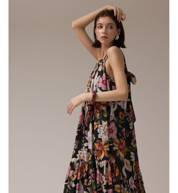 GRACE CONTINENTAL「フラワープリントキャミドレス」|ワンピース|