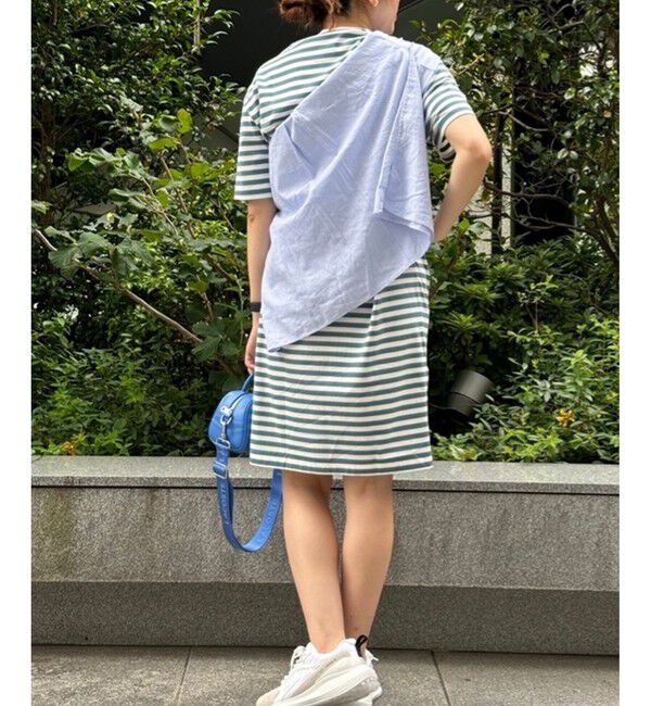 LACOSTE「バイカラーボーダーTシャツドレス」|ワンピース|
