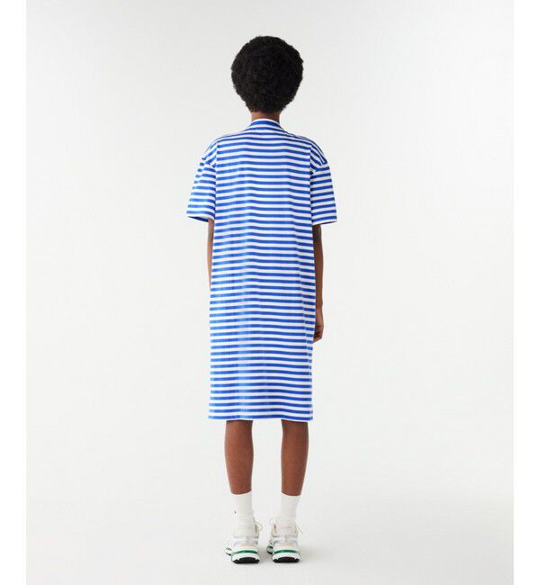 LACOSTE「バイカラーボーダーTシャツドレス」|ワンピース|