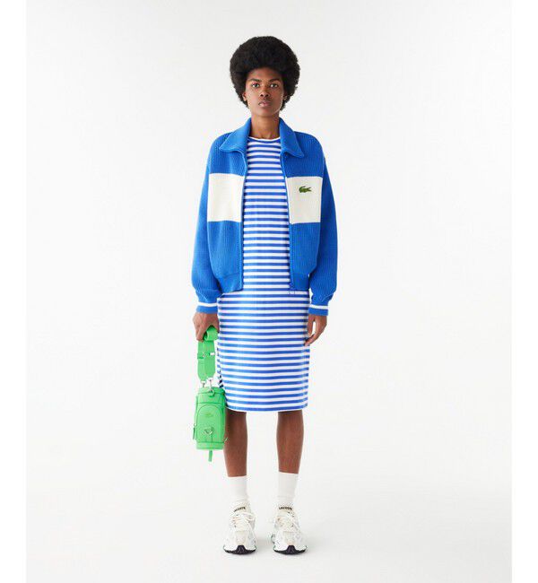 LACOSTE「バイカラーボーダーTシャツドレス」|ワンピース|