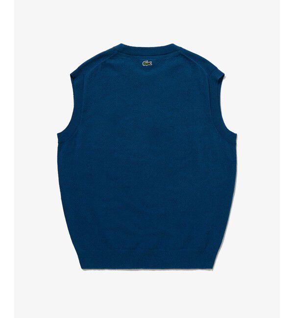 LACOSTE「ナイロン&times;コットンジャカードニットベスト」|ベスト・ジレ|