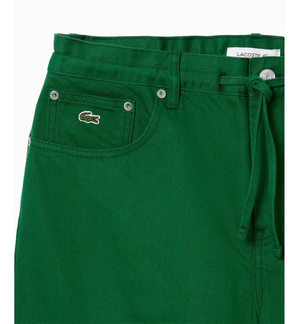 LACOSTE「イージーワイドストレートデニムパンツ」|デニム|