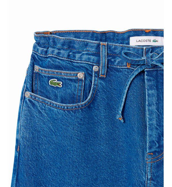 LACOSTE「イージーワイドストレートデニムパンツ」|デニム|